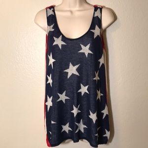 NEW Debut Brand Stars & Stripes Knit Tank